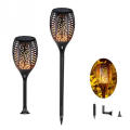 Pinsheng 2 Year Warranty Excellent Landscape Flame Torch Lights Outdoor High Quality Park Garden Pillar Solar Light